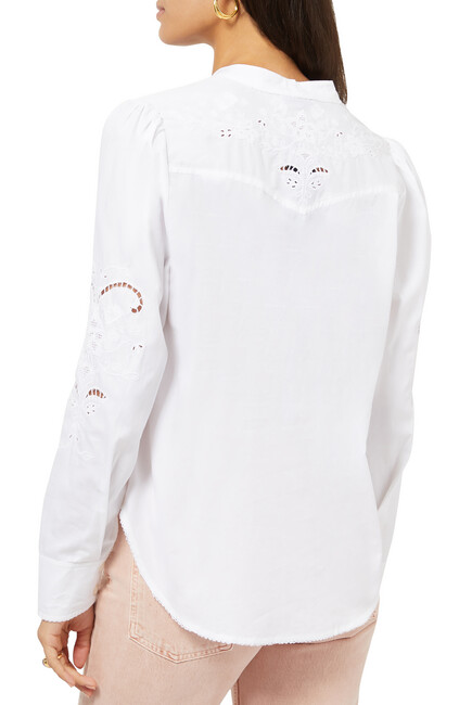 Jade Embroidered Blouse
